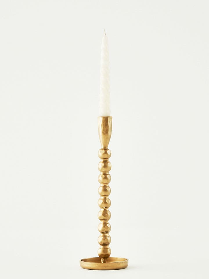 BELLA MAISON Świecznik "Sofya" w kolorze złotym - wys. 28 x Ø 9 cm rozmiar: onesize