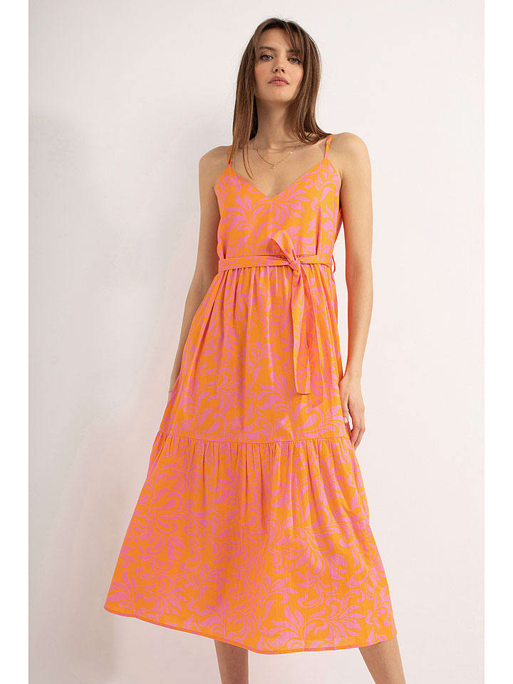 Josephine & Co Sukienka "Dieter" w kolorze pomarańczowo-różowym rozmiar: 44