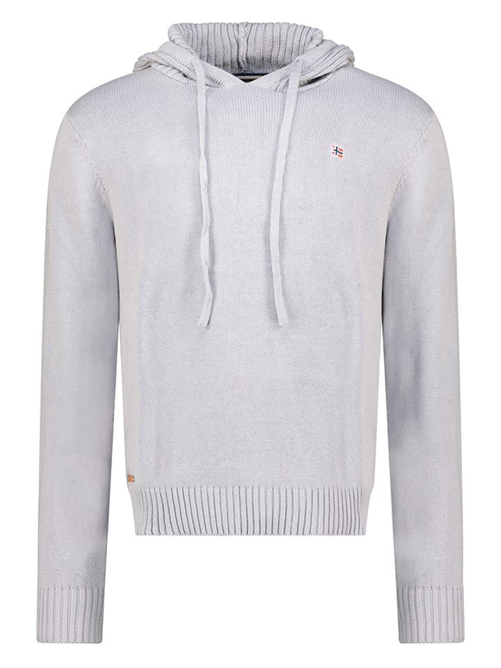 Geographical Norway Sweter "Flicker" w kolorze szarym rozmiar: 3XL