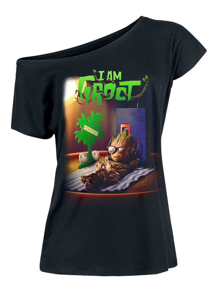 Nastrovje Potsdam Koszulka "Groot Chilling" w kolorze czarnym rozmiar: S