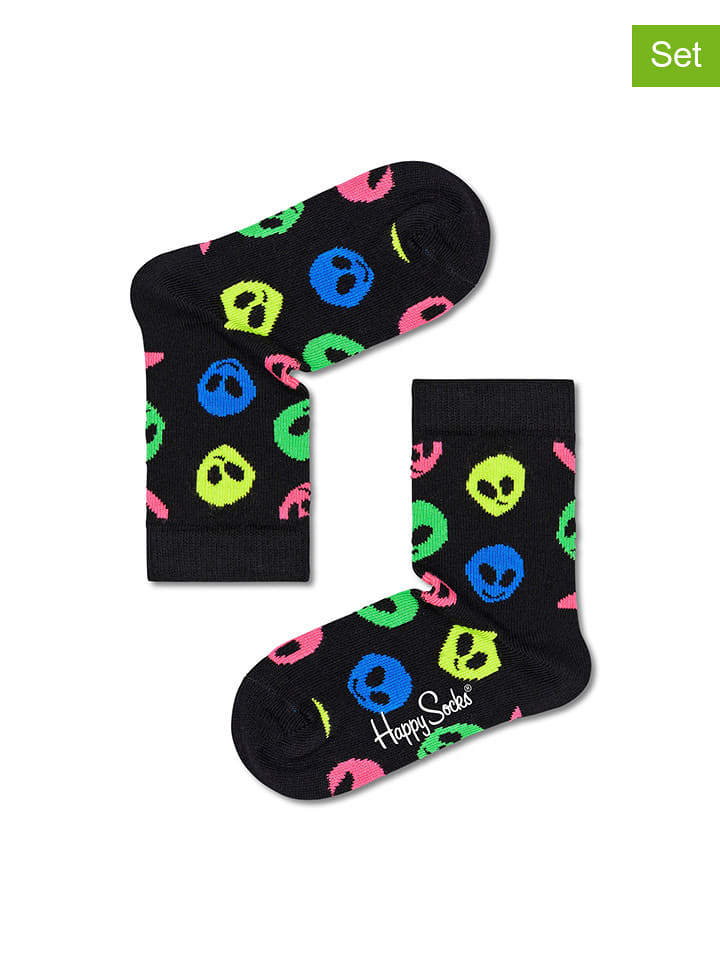Happy Socks Skarpety (2 pary) "Alien" ze wzorem rozmiar: 13-21