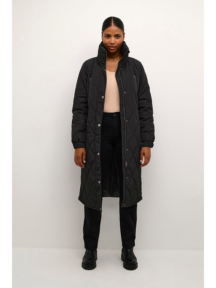 Kaffe Płaszcz pikowany "KAlindsay" w kolorze czarnym rozmiar: 40