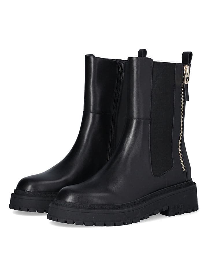 Liu Jo Skórzane botki w kolorze czarnym rozmiar: 35