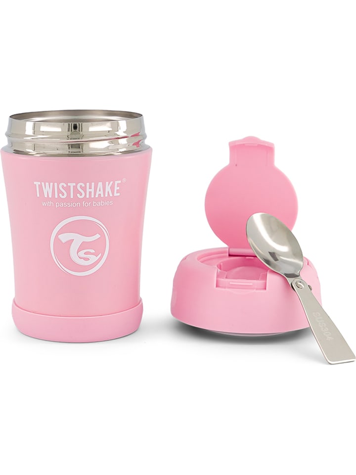 Twistshake Pojemnik termiczny w kolorze jasnoróżowym - 350 ml rozmiar: onesize