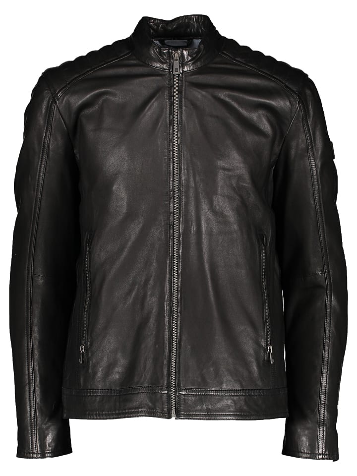 Bugatti Skórzana kurtka w kolorze czarnym rozmiar: 50