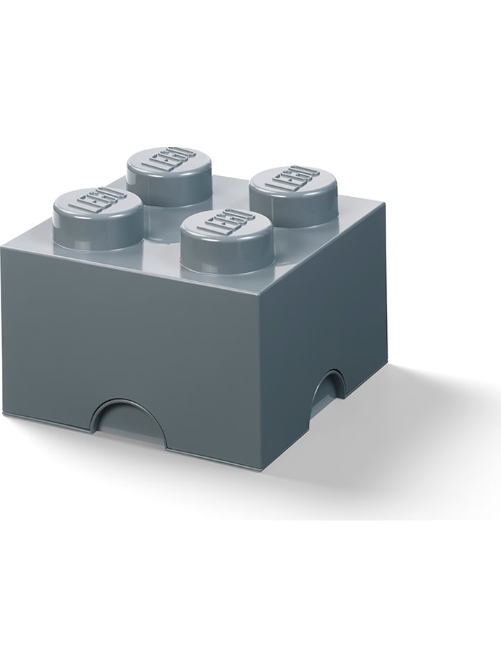 LEGO Pojemnik "Brick 4" w kolorze szarym - 25 x 18 x 25 cm rozmiar: onesize