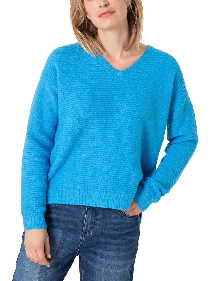 Timezone Sweter w kolorze niebieskim rozmiar: M