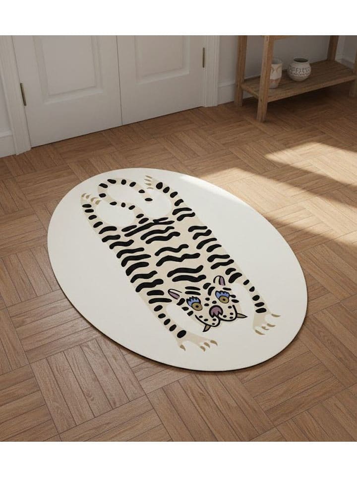 Conceptum Hypnose Dywan bawełniany "185" w kolorze kremowym rozmiar: 60x120 cm