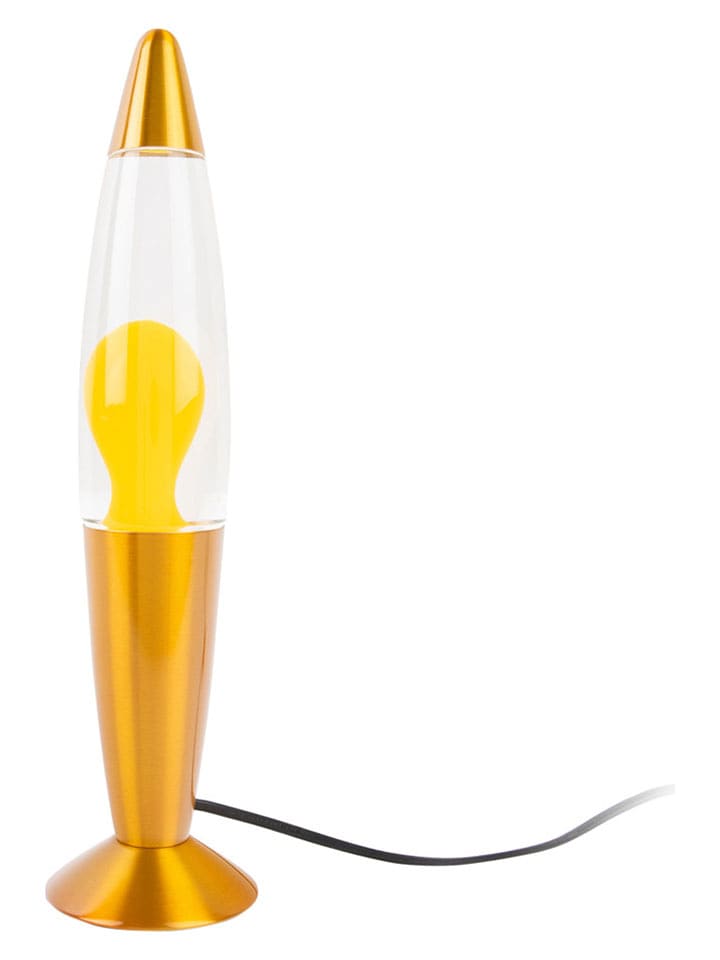 Leitmotiv Lampa lawa "Rocket" w kolorze złoto-żółtym - wys. 41,4 x Ø 10,8 cm rozmiar: onesize