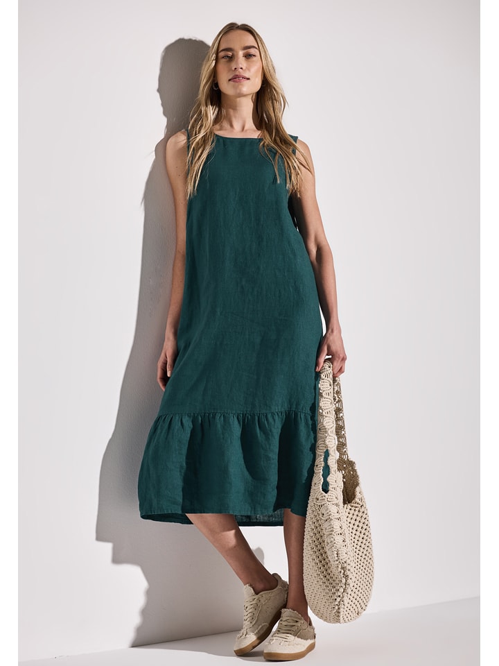 Street One Lniana sukienka w kolorze morskim rozmiar: 38