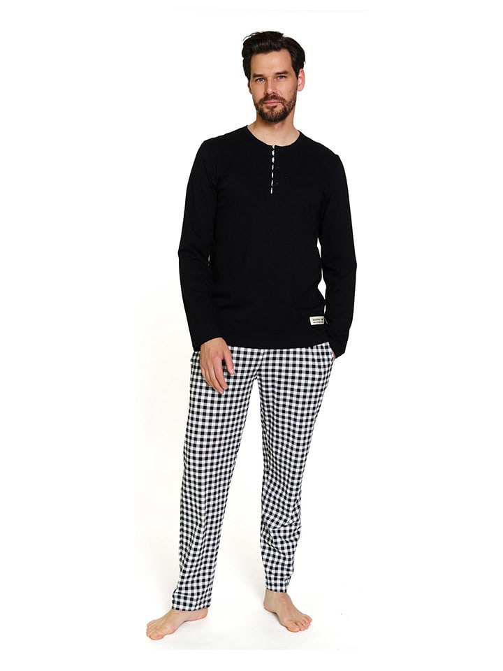 Doctor Nap Piżama w kolorze czarno-białym rozmiar: M