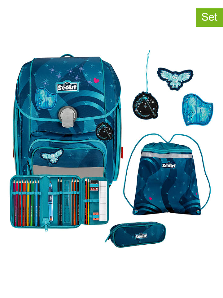 Scout 5-częściowy zestaw szkolny "Heaven" w kolorze turkusowo-różowym rozmiar: onesize