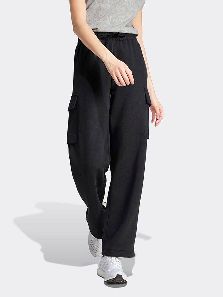 adidas Bojówki w kolorze czarnym rozmiar: L