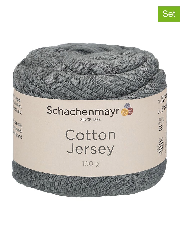 Schachenmayr since 1822 Mieszana przędza bawełniana (9 szt.) w kolorze szarym - 9 x 100 g rozmiar: onesize