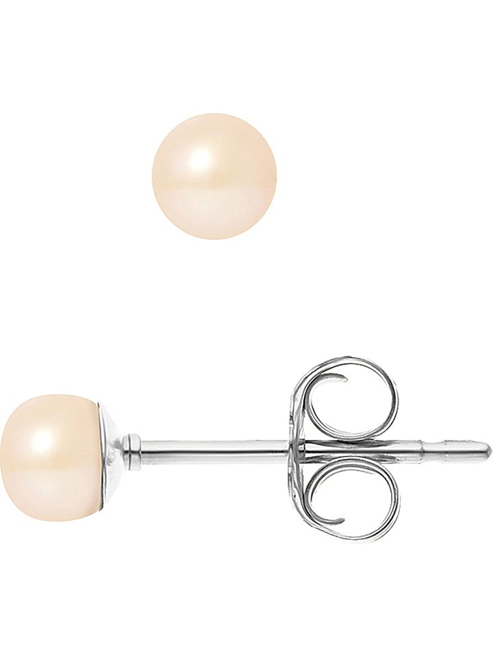 Pearline Kolczyki-wkrętki z perłami w kolorze jasnoróżowym rozmiar: onesize