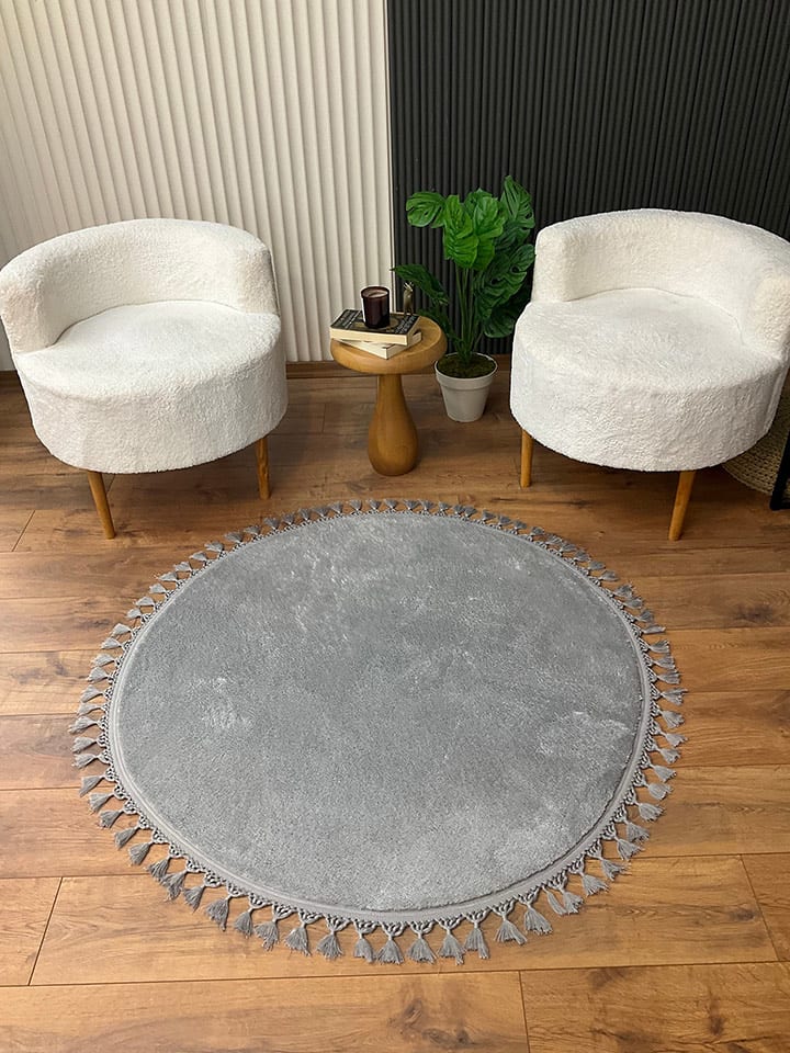 Mioli Dywan w kolorze szarym rozmiar: 150x150 cm