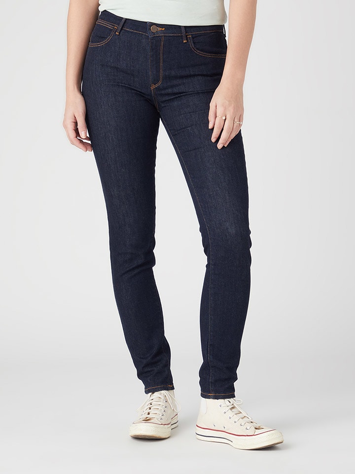 Wrangler Dżinsy "Wild Flower" - Skinny fit - w kolorze granatowym rozmiar: W27/L32
