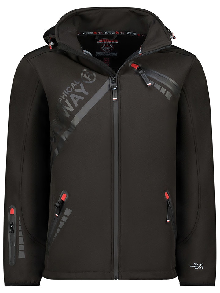 Geographical Norway Kurtka softshellowa "Twopac" w kolorze czarnym rozmiar: XXL