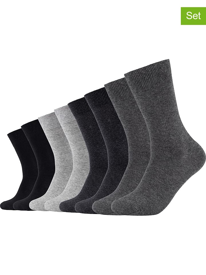 s.Oliver Skarpety (8 par) w kolorze czarnym, szarym i antracytowym rozmiar: 39-42