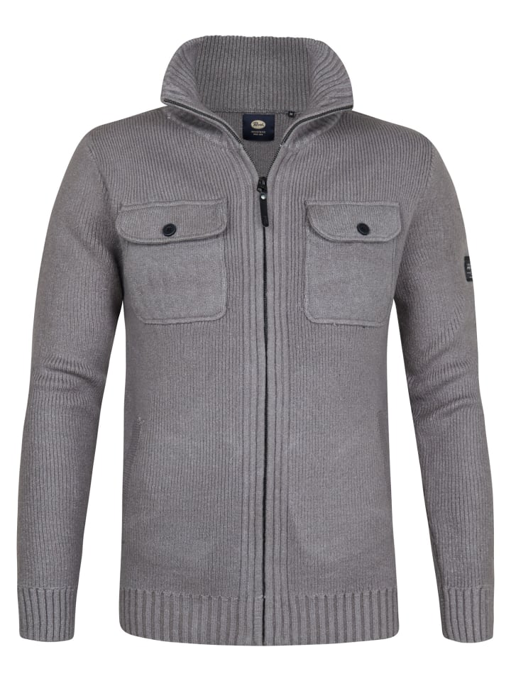 Petrol Industries Sweter w kolorze szarym rozmiar: 3XL