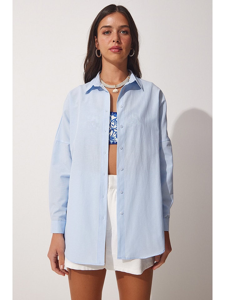 Happiness Istanbul Bluzka w kolorze błękitnym rozmiar: 36