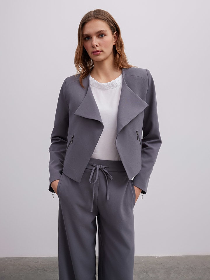 BGN Kurtka przejściowa w kolorze antracytowym rozmiar: 34