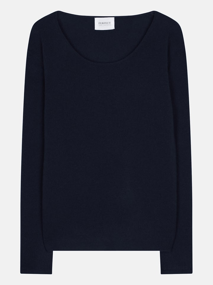 Perfect Cashmere Kaszmirowy sweter "Lindsay" w kolorze granatowym rozmiar: S