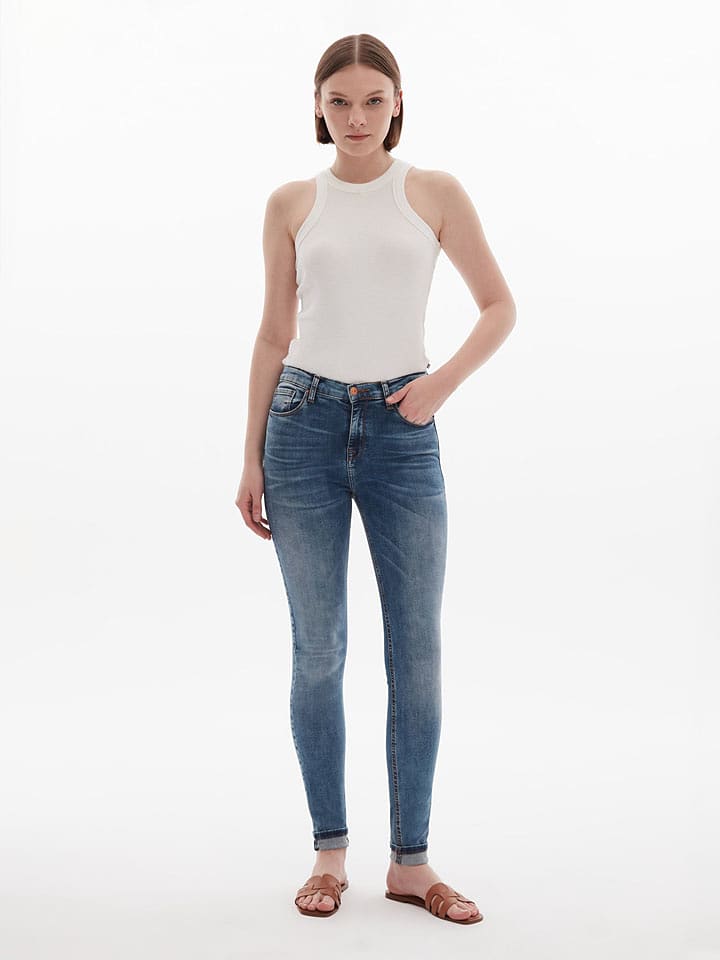 LTB Dżinsy "Amy" - Skinny fit - w kolorze granatowym rozmiar: W25/L30