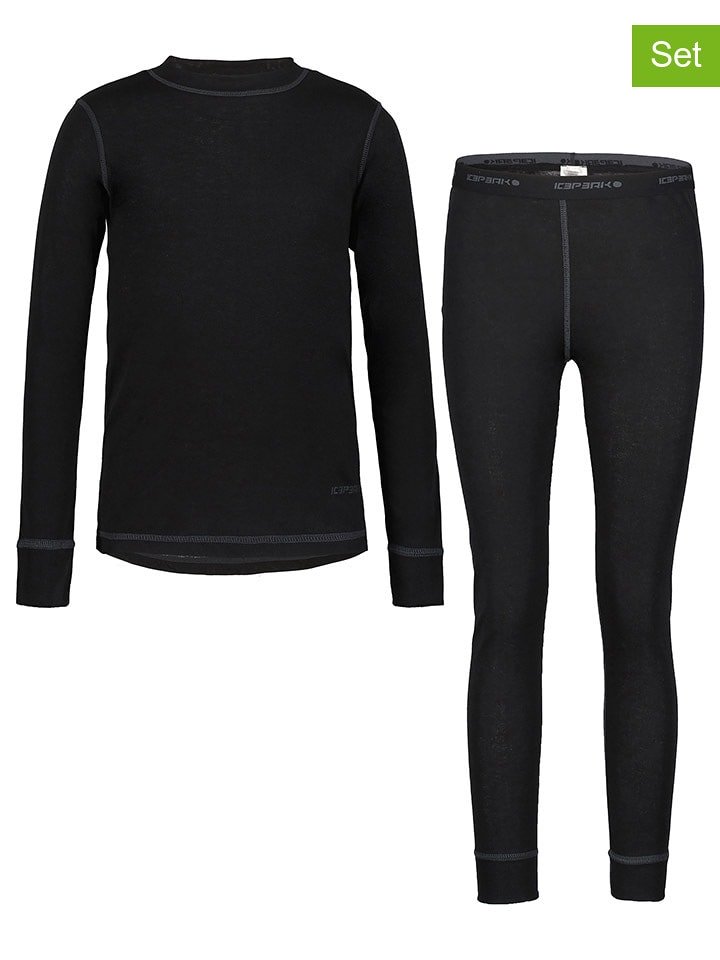 Icepeak 2-częściowy zestaw termiczny "Ivesdale" w kolorze czarnym rozmiar: 116