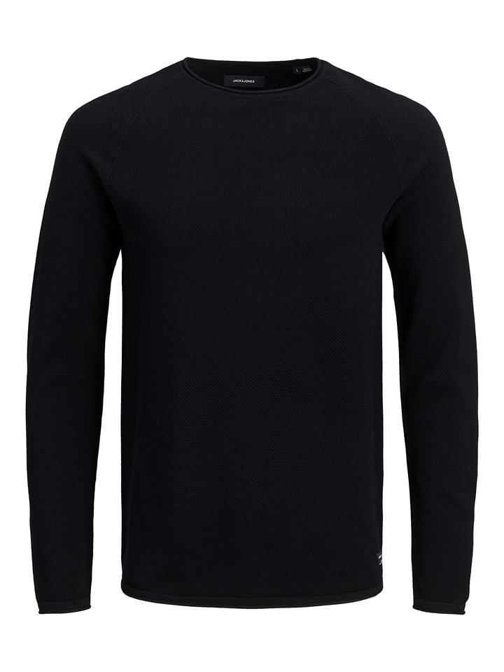 Jack & Jones Sweter "Hill" w kolorze czarnym rozmiar: L