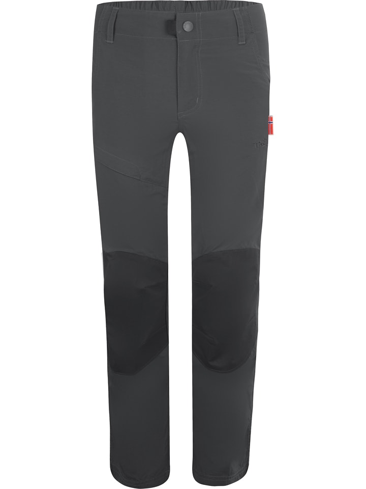 Trollkids Spodnie funkcyjne "Hammerfest Pro" - Slim fit - w kolorze szarym rozmiar: 116