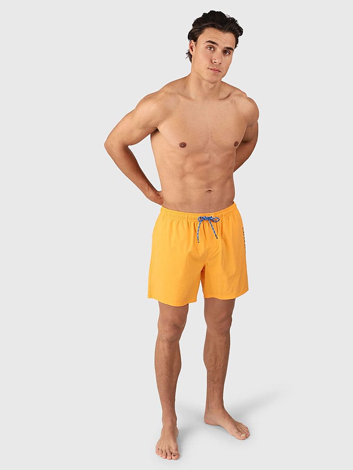 Brunotti Szorty kąpielowe "Cester" w kolorze pomarańczowym rozmiar: M