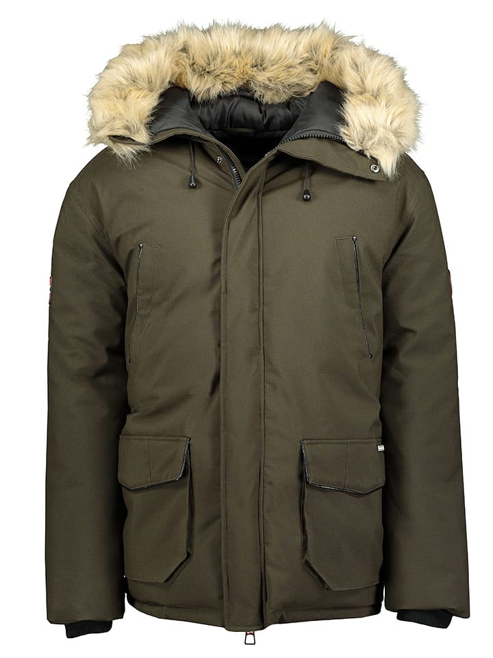 Geographical Norway Parka "Claude" w kolorze khaki rozmiar: L