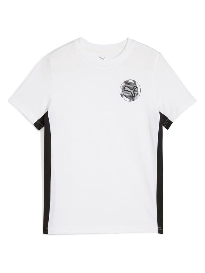 Puma Koszulka sportowa w kolorze biało-czarnym rozmiar: 140