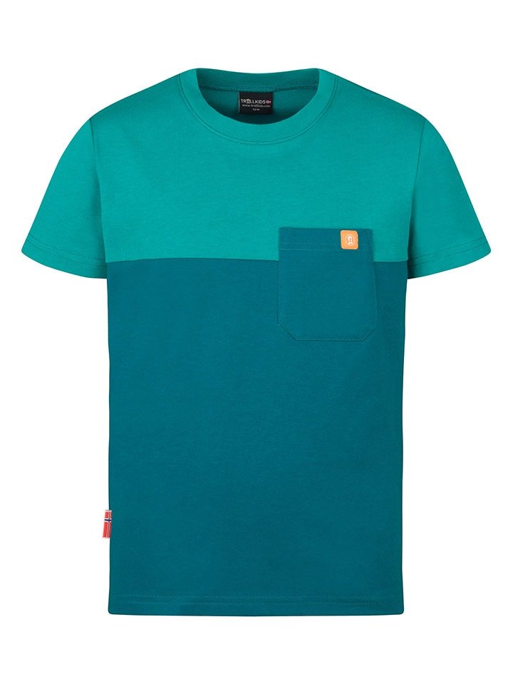 Trollkids Koszulka funkcyjna "Bergen" w kolorze niebieskim rozmiar: 104