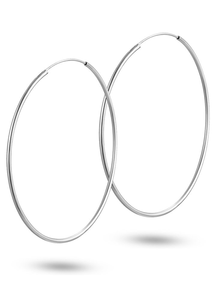 Eclat d'Argent Srebrne kolczyki-kreole rozmiar: onesize