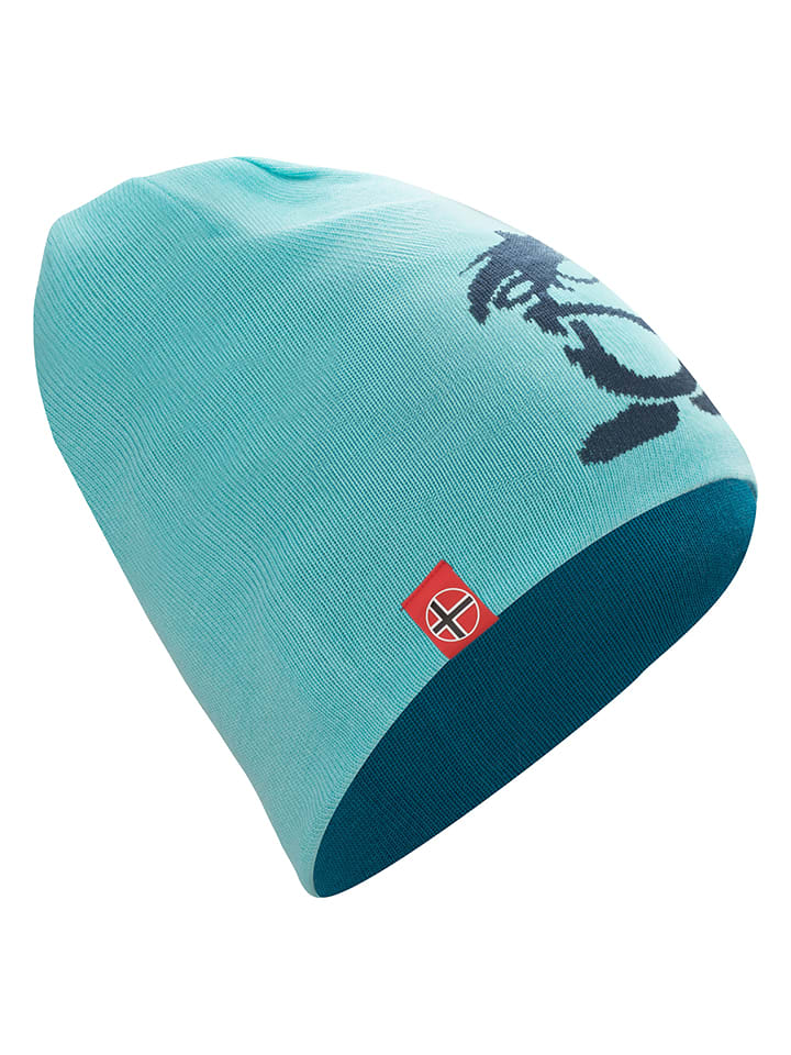 Trollkids Czapka beanie "Troll" w kolorze turkusowym rozmiar: 48-52 cm