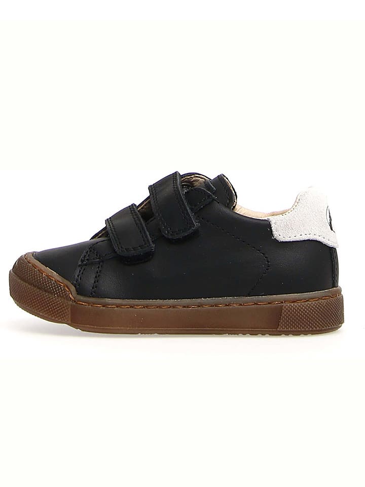 Naturino Skórzane sneakersy "Eindhoven" w kolorze czarnym rozmiar: 28