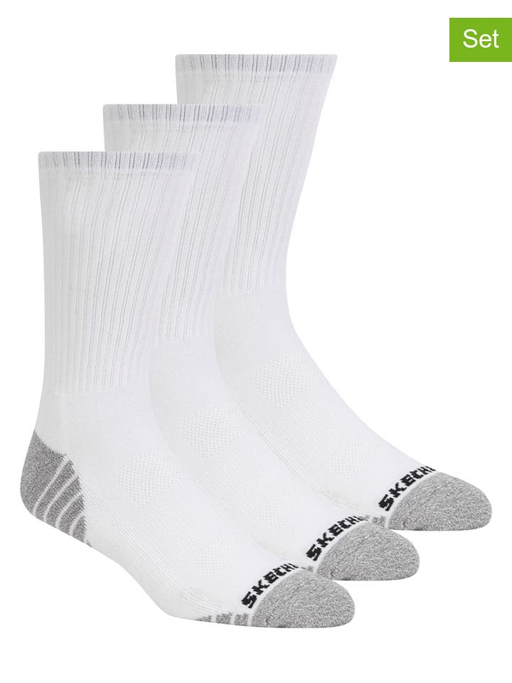 Skechers Skarpety (6 par) w kolorze biało-szarym rozmiar: 43-46