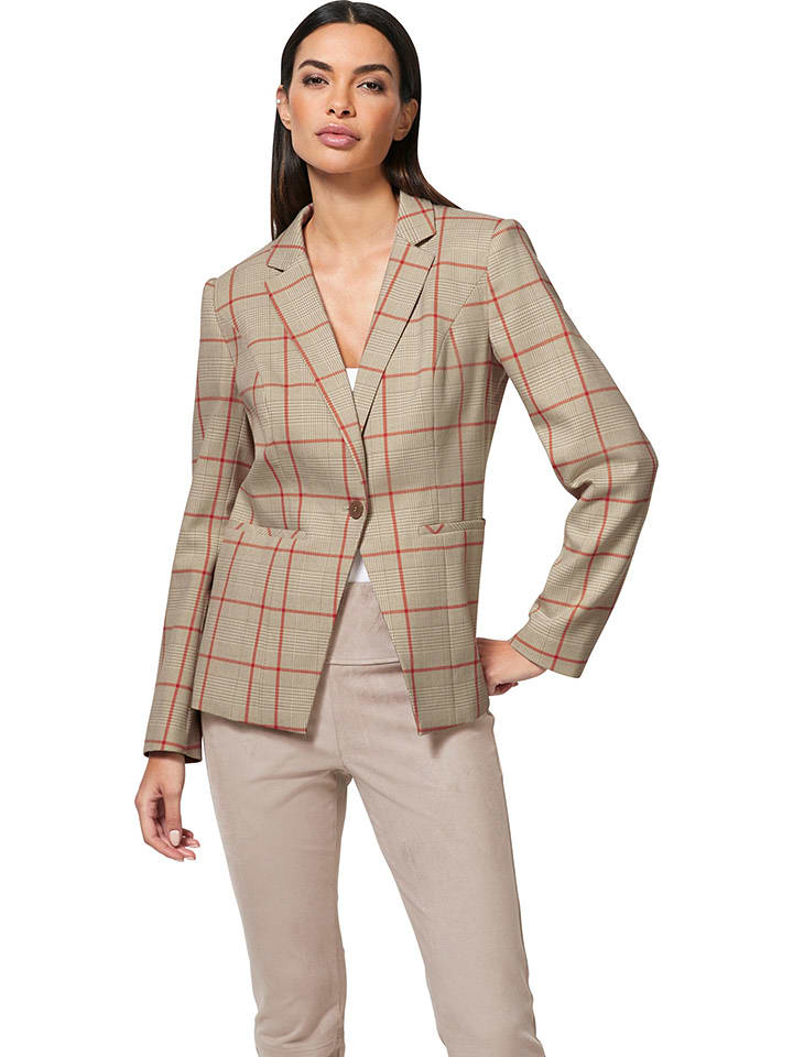 Heine Blezer w kolorze beżowo-czerwonym rozmiar: 36