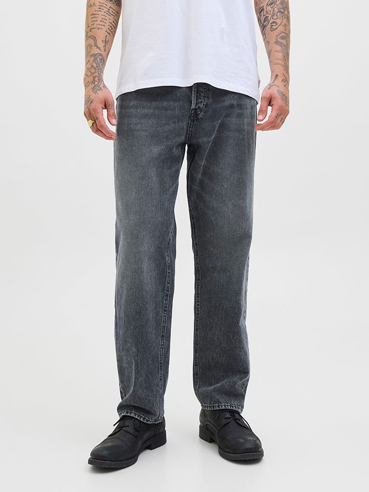 Jack & Jones Dżinsy "Jjieddie" - Comfort fit - w kolorze antracytowym rozmiar: W29/L32