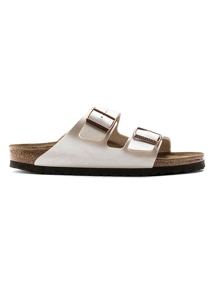 Birkenstock Klapki "Arizona - Graceful Pearl" w kolorze białym rozmiar: 40
