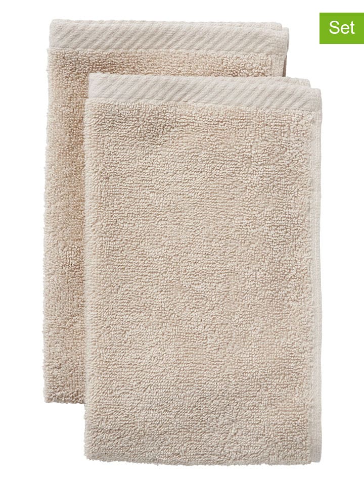 Ellos Home Myjki (2 szt.) "Elise" w kolorze kremowym rozmiar: 30x50 cm