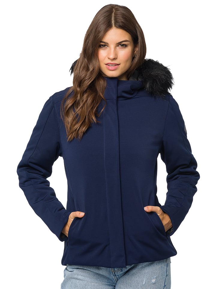 Hot Buttered Kurtka softshellowa w kolorze granatowym rozmiar: M