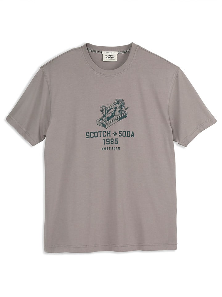 Scotch & Soda Koszulka w kolorze szarym rozmiar: S
