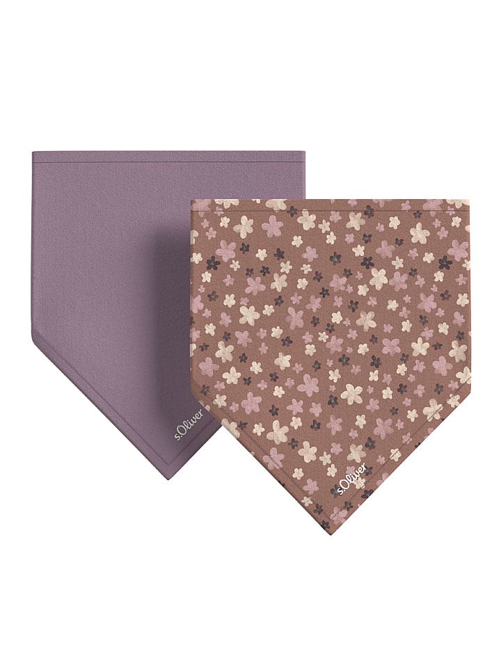 s.Oliver Chusty (2 szt.) w kolorze fioletowo-beżowo-jasnoróżowym rozmiar: onesize