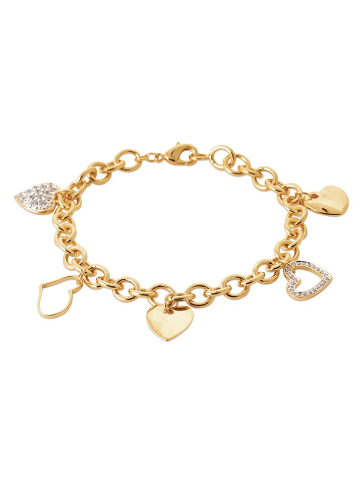 L'Atélier Précieux Pozłacana bransoletka z elementami ozdobnymi rozmiar: onesize