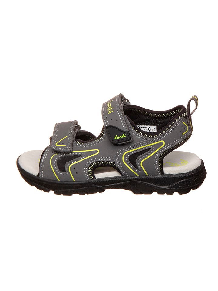 Lurchi Sandały w kolorze szaro-czarno-żółtym rozmiar: 28