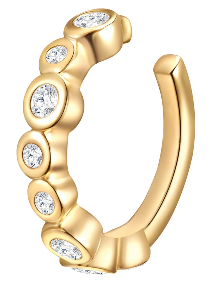 Lulu & Jane Pozłacana nausznica z kryształami Swarovski rozmiar: onesize