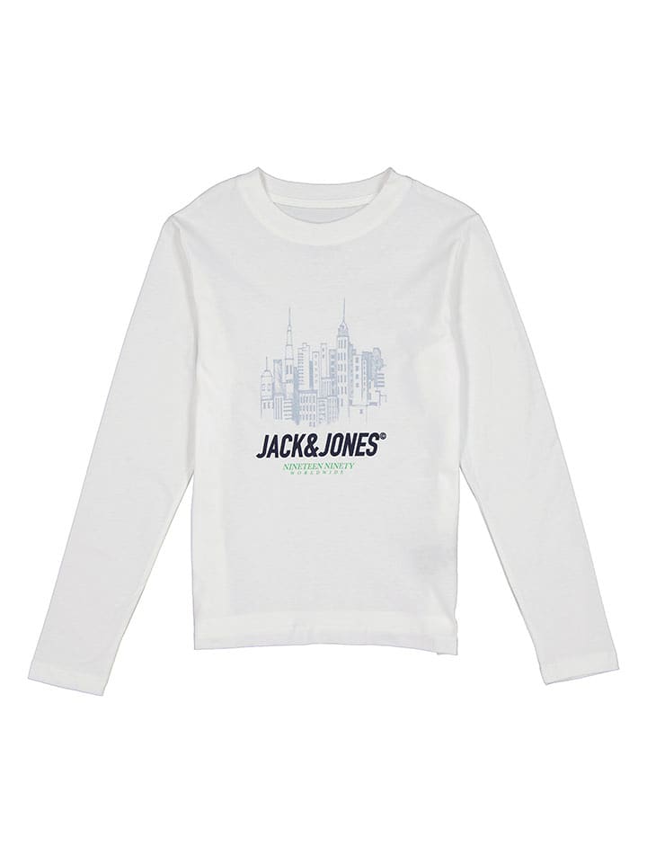 JACK & JONES Junior Koszulka "York" w kolorze białym rozmiar: 176